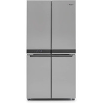 Whirlpool Freestanding W Collection Fridge Freezer, Silver, WQ9B1LUK, 1 Year Warranty
