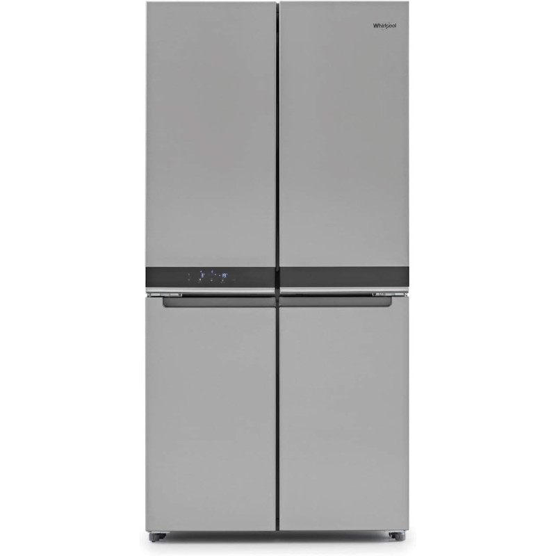 Whirlpool Freestanding W Collection Fridge Freezer, Silver, WQ9B1LUK, 1 Year Warranty