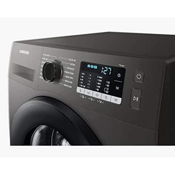 Samsung 9Kg Front Load Washing Machine 1400 RPM With Ecobubble, Color Silver Model - WW90TA046A (International Version)