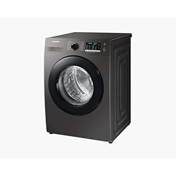 Samsung 9Kg Front Load Washing Machine 1400 RPM With Ecobubble, Color Silver Model - WW90TA046A (International Version)