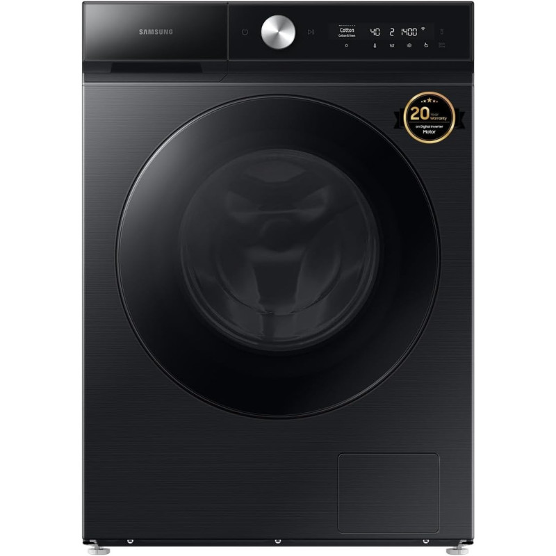 Samsung Front Load Washer 11.5 kg, Black, with EcoBubble, AI Wash, Auto Open Door, WW11BB944DGB/GU, 20 Year Warranty on Digital Inverter Motor