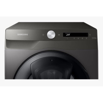 Samsung 9 Kg Front Load Washer With AI Control 1400 RPM With Ecobubble, 15 Quick Wash Color Silver Model - WW90T554DAN - (International Version)