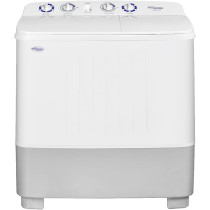 Super General 10 kg Twin-tub Semi-Automatic Washing Machine, White, efficient Top-Load Washer with Low noise gear box, Spin-Dry, SGW-1056-N, 84 x 49 x 92 cm, 1 Year Warranty