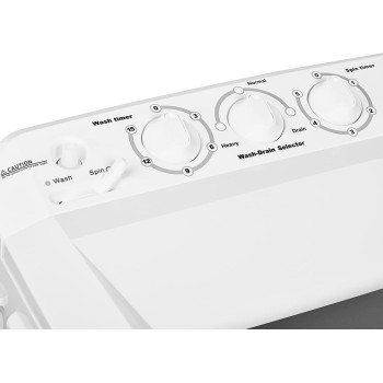 Super General 5 kg Twin-tub Semi-Automatic Washing Machine, White, efficient Top-Load Washer with Lint Filter, Spin-Dry, SGW-50, 70.9 x 40.2 x 85.5 cm, 1 Year Warranty