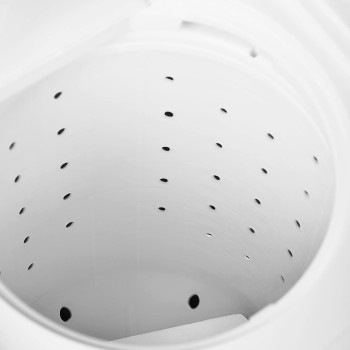 Super General 7 kg Twin-tub Semi-Automatic Washing Machine, White/Blue, efficient Top-Load Washer with Lint Filter, Spin-Dry, SGW-75, 76.1 x 44.8 x 90.5 cm, 1 Year Warranty