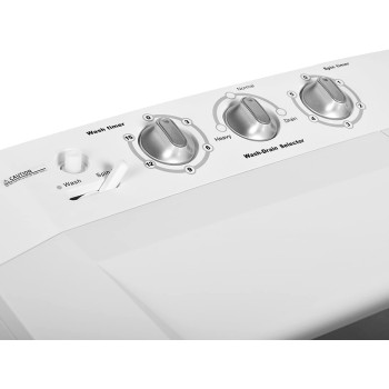 Super General Twin Tub Semi Automatic Washing Machine, White, 8 Kg, SGW80