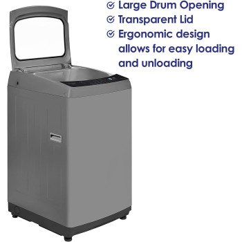 Super General 7.5 kg fully automatic Top-Loading Washing Machine SGW-752-S, Silver, 8 Programs, efficient Top-Load Washer with Child-Lock, LED Display, 1 Year Warranty