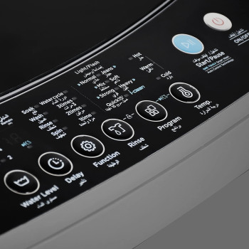 Super General 7.5 kg fully automatic Top-Loading Washing Machine SGW-752-S, Silver, 8 Programs, efficient Top-Load Washer with Child-Lock, LED Display, 1 Year Warranty