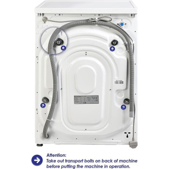 Super General 8 kg Front Loading Washing Machine SGW-8500-HD, 1400 RPM Washer, Energy-efficient, Hidden LED-Display, Silver, 15 Programs, 1 Year Warranty