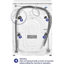 Super General 1000 RPM Front Load Washing Machine, White, 6Kg, SGW6100NLED