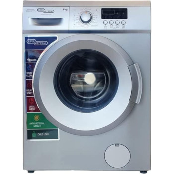 Super General SGW6200NLEDS 6Kg Front Load Washing Machine New Edition, Silver