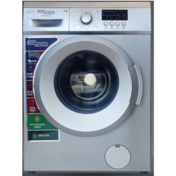 Super General 7 Kg Front Load Washing Machine 1400 RPM Quick Wash Drum Clean LED Display 23 Programs Color Silver Model - SGW7200NLEDS - 1 Year Full Warranty.