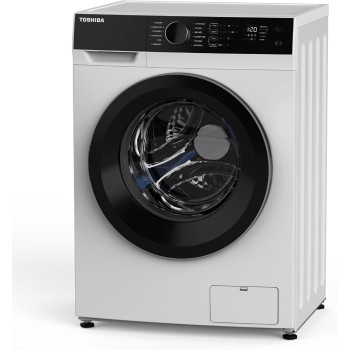Toshiba 12 Kg Wash, 7 Kg Dry, 14000 RPM, Front Load Washer and Dryer, 12 Programs, 12 Quick Wash Cycle, TWD-BJ130M4A(WK) - 1 Year Warranty
