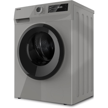 Toshiba 8 KG 1200 RPM Front Load Washing Machine, 16 Programs, 15 Quick Wash Cycle, S TW-H90S2A(SK), Silver - 1 Year Manufacturer Warranty