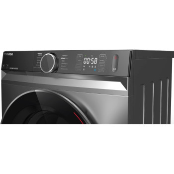 Toshiba 9KG 1400 RPM, Front Load Washer, Great Waves With Steam, Ultra Fine Bubble, TW-BK100G4A(SK) -1 Year Manufacturer Warranty