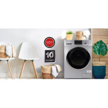 Panasonic Abaya Wash 8KG Wash 6KG Dry Front Load Washing Machine, Washer Dryer Silver - NA-S086M3, 1 Year Warranty