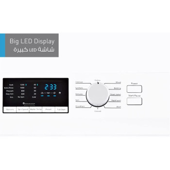 Panasonic 7KG 1200 RPM Front Load Washing Machine, White - NA127XB1W, Min 1 year manufacturer warranty