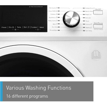 Panasonic 10 KG Wash & 7 Kg Dry 1600 Rpm Front Load Washer Dryer, White, NA-S107M2WAE, Min 1 year manufacturer warranty