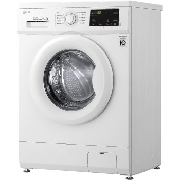 LG 7 Kg Front Load Washing Machine, 6 Motion Direct Drive Motor, White, Sleek Design, Smart Diagnosis, 10 Years Warranty of Motor- FH2J3QDNG0P