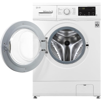 LG 7 Kg Front Load Washing Machine, 6 Motion Direct Drive Motor, White, Sleek Design, Smart Diagnosis, 10 Years Warranty of Motor- FH2J3QDNG0P