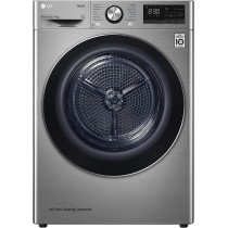 LG 9KG Condensor Dryer, Dual Inverter Dryer, Allergy Care, Silver Color, Eco Hybrid, 10 Years Warranty on Motor - RC90V9EV2W