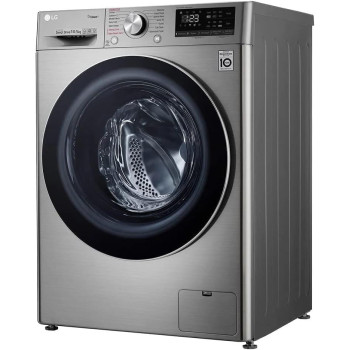 LG 10KG 1400 RPM Front Load Washing Machine, Stainless Silver - F4V5RYP2T, Min 1 year manufacturer warranty