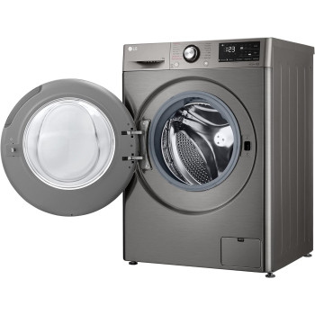 LG 9KG Washer, Bigger Capacity, AI DD, Steam, ThinQ, 1400 RPM, Platinum Silver - F4R3VYL6P