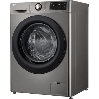 LG 9KG Washer, Bigger Capacity, AI DD, Steam, ThinQ, 1400 RPM, Platinum Silver - F4R3VYL6P