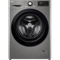 LG 9KG Washer, Bigger Capacity, AI DD, Steam, ThinQ, 1400 RPM, Platinum Silver - F4R3VYL6P