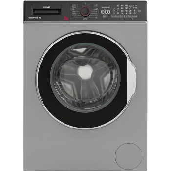 Hoover Washing Machine Front Load Fully Automatic, 8KG 1400 RPM, Pyrojet Technology Washer, Silver, Made In Turkey, HWM-V814-PS, Min 1 year manufacturer warranty