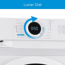 Midea 6KG Front Load Washing Machine with Lunar Dial, 1000 RPM, 15 Programs, Fully Automatic Washer, 10 Years Motor Warranty, MF100W60WGCC