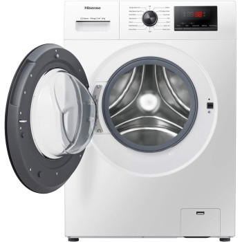 Hisense 8KG Front Load Washing Machine, 1200 RPM, White, 1 Year Warranty - WFPV8012EM