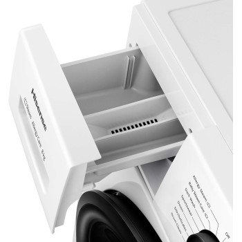 Hisense 8KG Front Load Washing Machine, 1200 RPM, White, 1 Year Warranty - WFPV8012EM