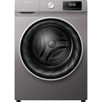 Hisense Front Loading Washing Machine 10KG, Titanium Silver - WFQY1014EVJMT