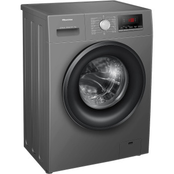 Hisense 7KG Front Loading Washing Machine 1200 RPM, Silver, 1 Years Full Warranty - WFPV7012MT