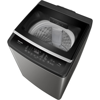 Hisense 13KG Top Load Washing Machine, Titanium Grey, Min 1 Year Manufacturer Warranty - WTJA1302T