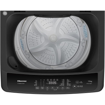 Hisense 13KG Top Load Washing Machine, Titanium Grey, Min 1 Year Manufacturer Warranty - WTJA1302T