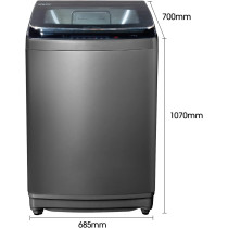 Hisense Top Loading Washing Machine, 18KG Capacity, Min 1 year manufacturer warranty - WTY1802T