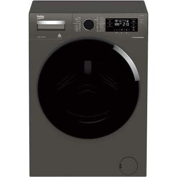 Beko 1400 RPM 16 Programs Washing Machine, Manhattan Gray, 9 KG, Min 1 year manufacturer warranty - WTV9745XM