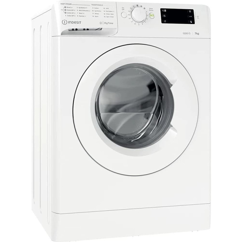 INDESIT Washing Machine Front Load, 7KG, White, Min 1 year manufacturer warranty - MTWE-71252WGCC