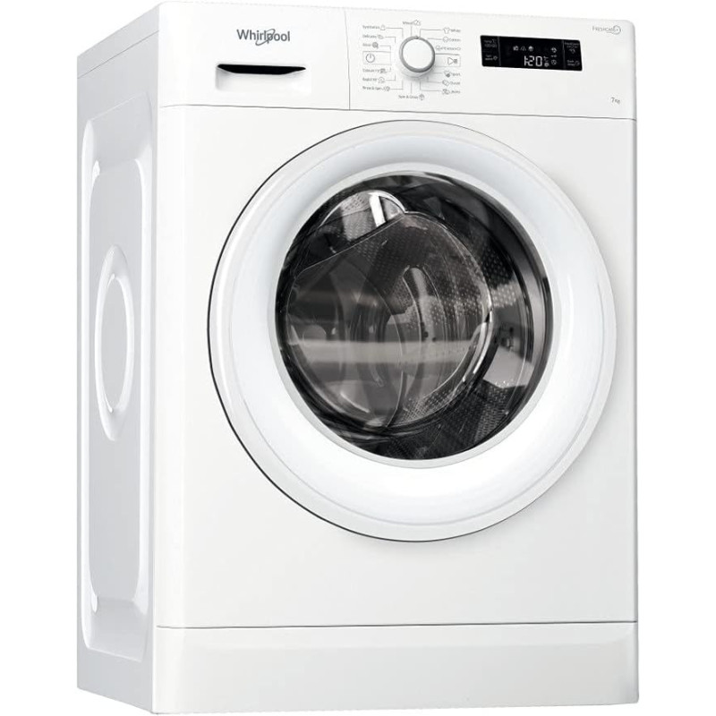 Whirlpool 7KG Freestanding Front Loading Washing Machine - FWF71052W GCC, Min 1 year manufacturer warranty
