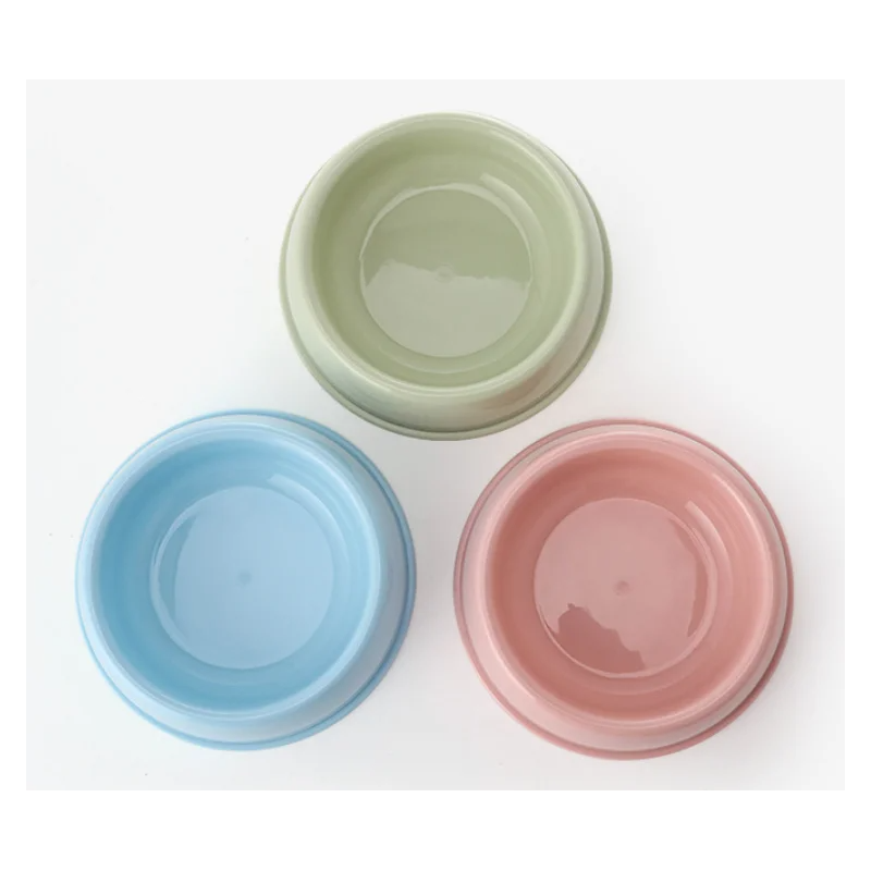 Pets Club Plastic Bowl Single Small -90 Ml - 21*5.8 Cm -Pink