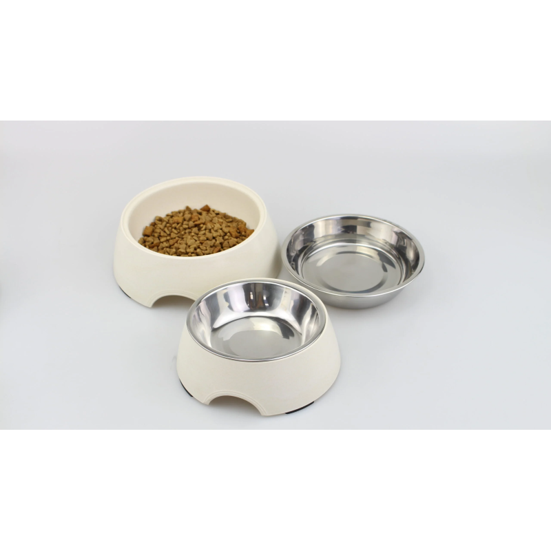Melamine Yellow Stainless Steel Bowl With Anti- Slip Circle On The Bottom, Volume: 160 Ml, Size:12*12*4.5 Cm
