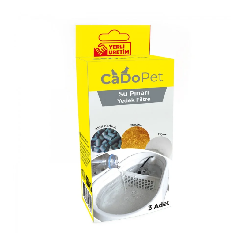 Cado Pet Water Fountain Catridge Filter-3 Pcs