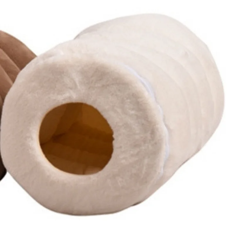 Pets Club Pet Bed Tunnel Made With Cotton - 50*33 Cm -Medium -White