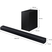 Samsung 2.1CH Wireless Soundbar, with Dolby Atmos, Black, HW-C450