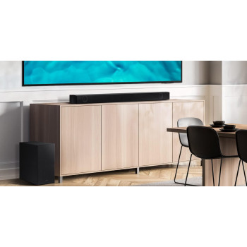Samsung 2.1Ch Wireless Soundbar with Dolby Audio/DTS Virtual:X In Built Subwoofer Bluetooth Connectivity Black - HW-B550