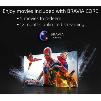 Sony BRAVIA 55 Inch TV 4K UHD HDR Full Array LED Core with Smart Google HDMI 2.1 and Exclusive Features for The Playstation 5 - XR-55X90K (2022 Model)  With 1 Year Manufacturer Warranty