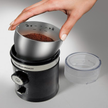 Hamilton Beach Custom Grind Coffee Grinder For Beans/Spices, 5 Size Settings-Coarse To Fine, Capacity For 4 To 14 Cups Coffee, Stainless Steel Bowl For Easy Pour And Cleaning, 2 Yrs Warranty, 80393R-ME