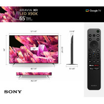 Sony X90K 65 Inch TV XR65X90K BRAVIA XR Full Array LED 4K UHD Smart Google TV- 2022 Model With 1 Year Manufacturer Warranty